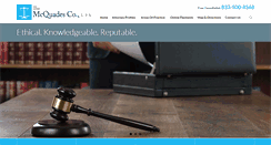 Desktop Screenshot of mcquadelaw.com